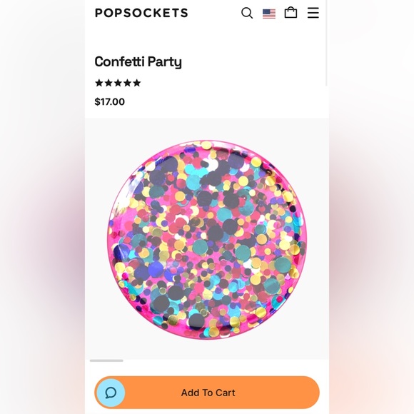 BRAND NEW! Popsockets- Confetti Party - Picture 5 of 9